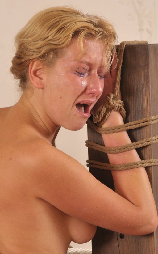 face in caning agony
