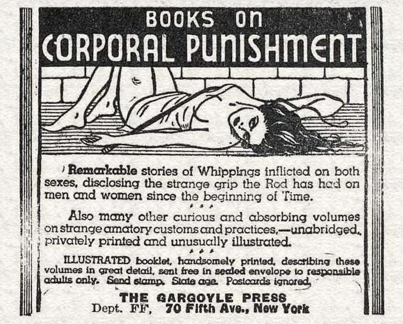 corporal punishment books advertisement
