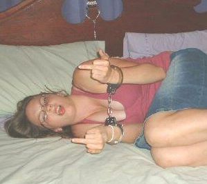 handcuffed brat needs a spanking