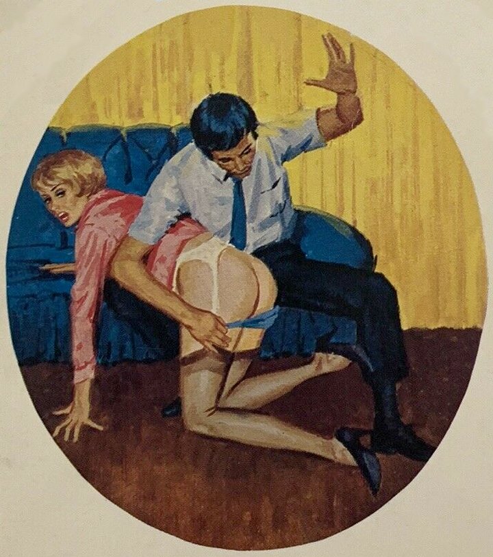 spanked after a party
