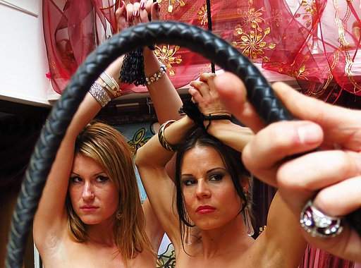 sullen slave girls after the whipping contest