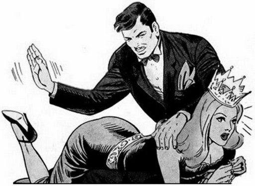 pinterest version of jorge spanking pera in the phantom comic strip