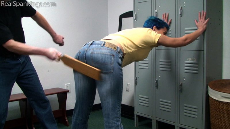 locker room paddle spanking