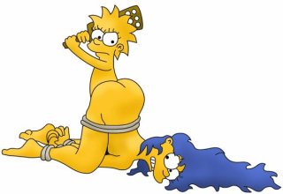 a family spanking for marge