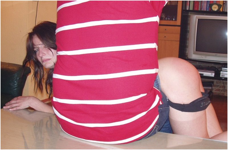 spanking misery in a realistic domestic discipline otk punishment photo