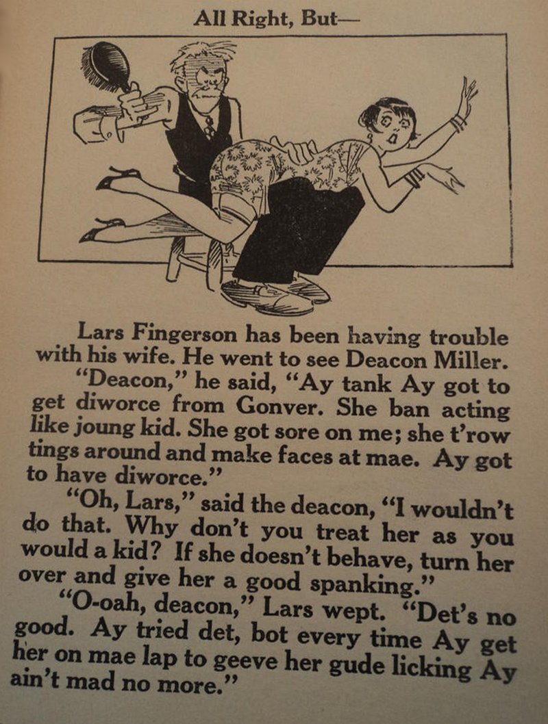 She Charms Him Out Of Spanking Her Every Time image image