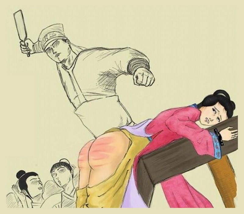 Chinese political spanking punishment