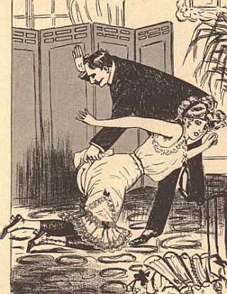 wife spanking in fancy parlour