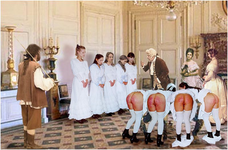weekly punishment of the royal maids who have screwed up in their duties