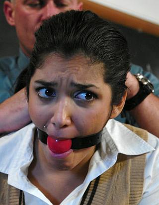 bad student girl gagged for punishment by her french professor