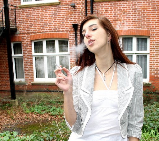 naughty smoking girl