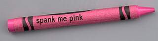 crayon color spank me pink