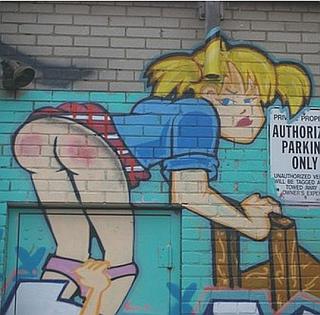 spanking graffiti