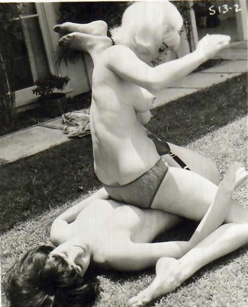 vintage lesbian catfight spanking