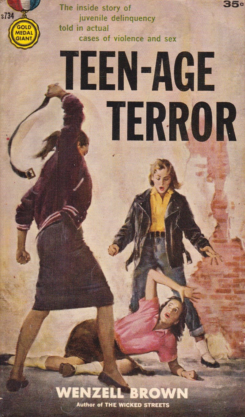 teen-age terror belt spanking cover