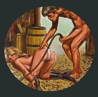 woman whipped on bondage book cover