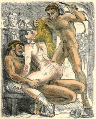 Erotic Spanking Illustrations - Sex Whipping in Art - Spanking Blog