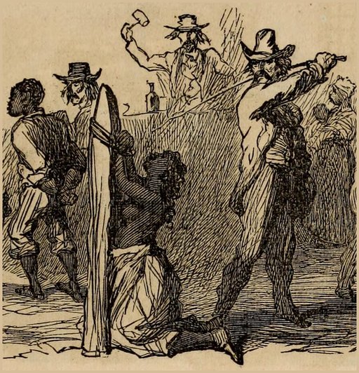 abolitionist view of a slave whipping