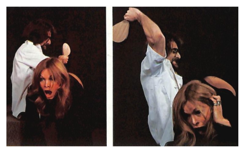 astonishing OTK paddle spanking