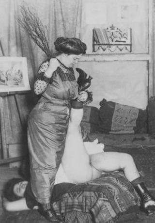 full-figured woman being birched between her legs, if you know what I mean and I think you do