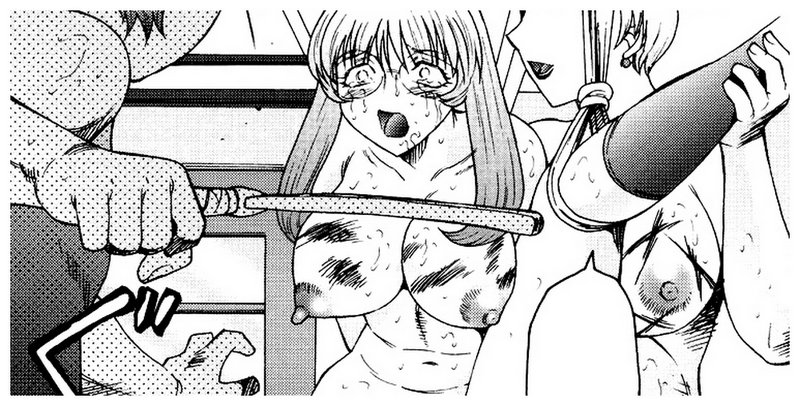 manga girl gets her breasts well spanked