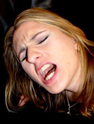 spanking model shocked and suprised that her spanking actually hurts