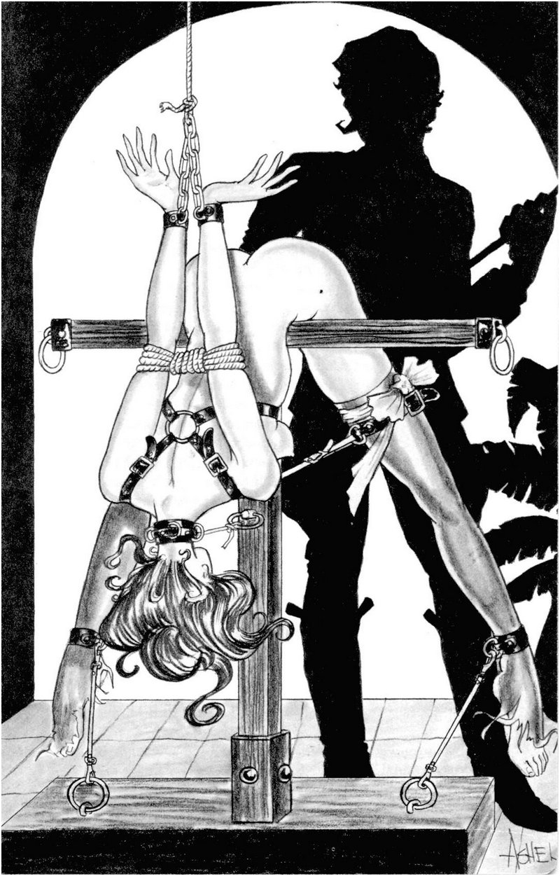 helpless bondage caning position