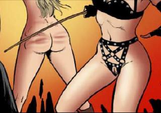 caning detail from a dofantasy.com comic