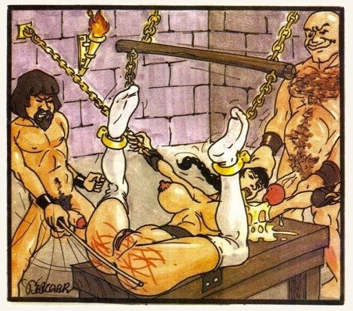 caned ass and chained dungeon blowjobs