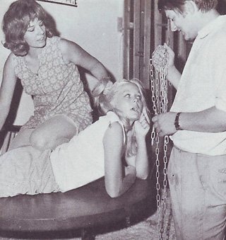 chained down for her spanking