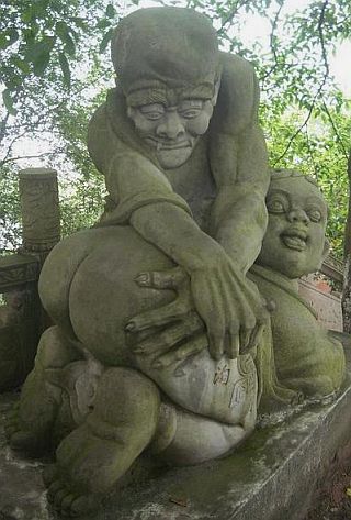 chinese spanking statue