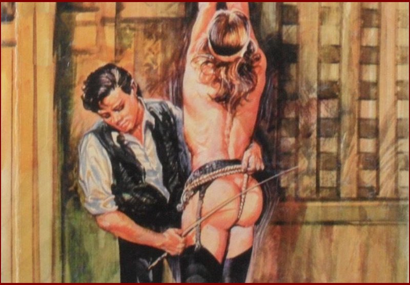 fumetti bondage caning art