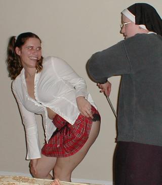 party spanking nun and schoolgirl