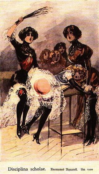 school birching discipline from 1900