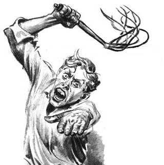 crazed frenchman with a whip