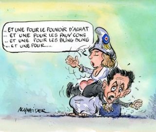 cartoon political spanking - Marianne