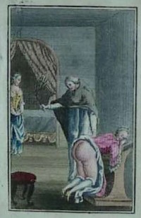 whipping illustration from French book