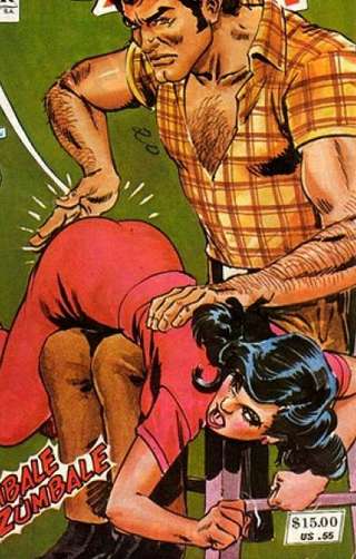 comic book otk spanking