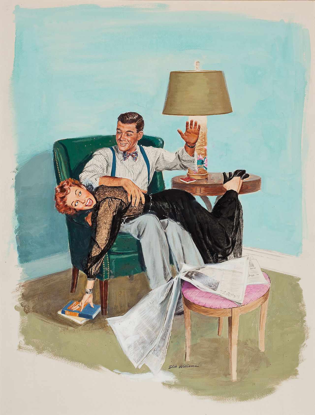 Spanking erotic art