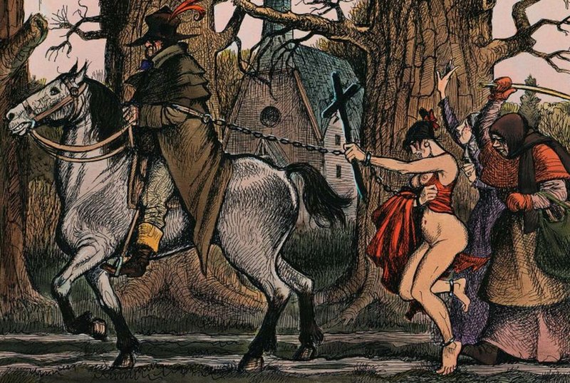 inquisition witch removal with whipping