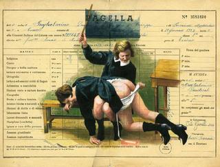 vintage italian report card