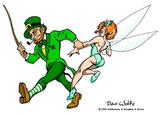 fairy girl about to get a stick beating