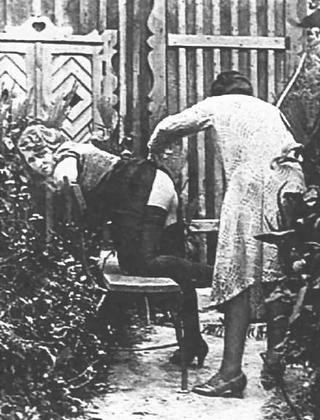 caning in progress
