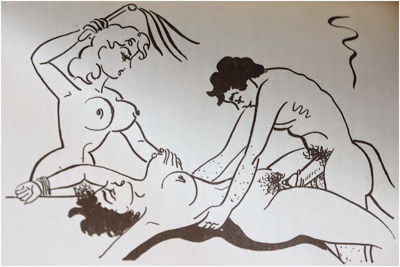 bound woman getting fucked while a blonde whips her titties with a martinet