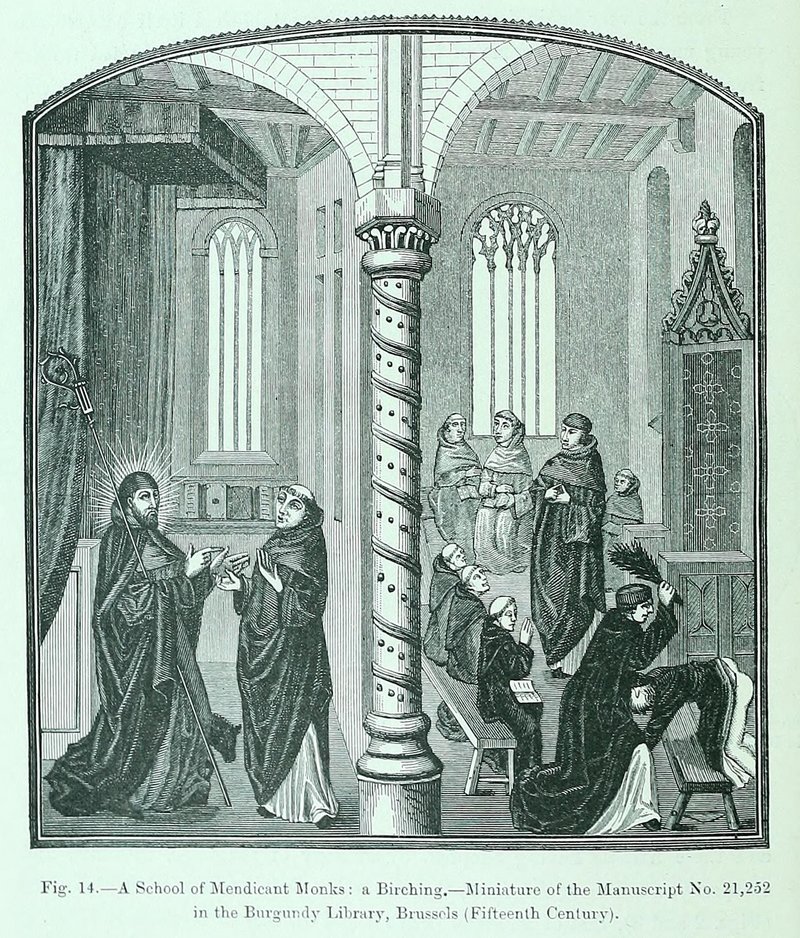 birching woodcut illustration