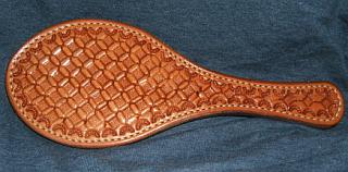 waffle iron leather paddle
