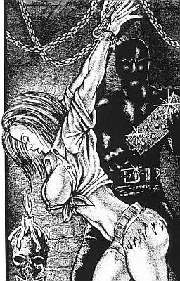 ominous spanking in the dungeon