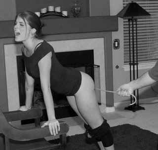 a hard stroke with a cane