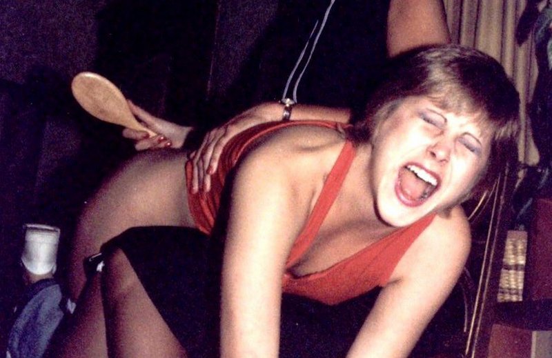 vintage wooden spoon spanking anguish over her knee