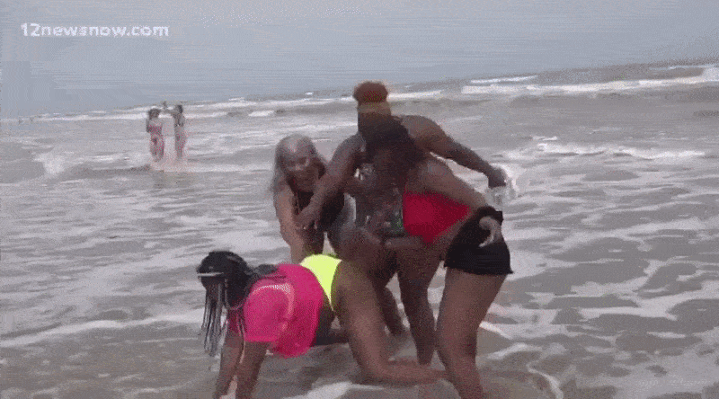 coronavirus pandemic covid-19 beach party with booty spanking